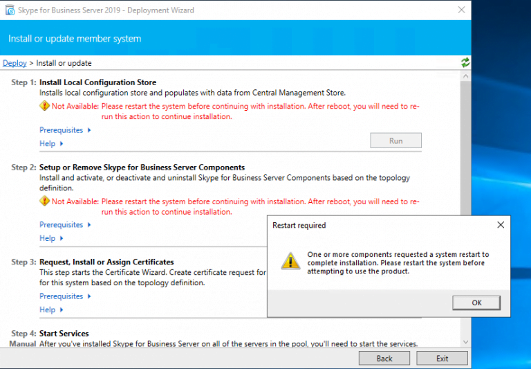 skype for business server 2019 end of life