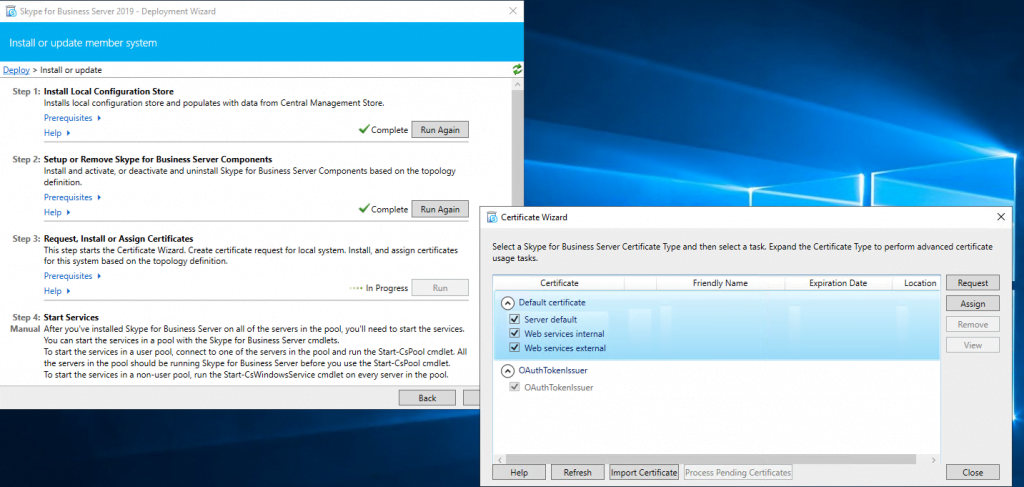 install skype for business server 2015 step by step