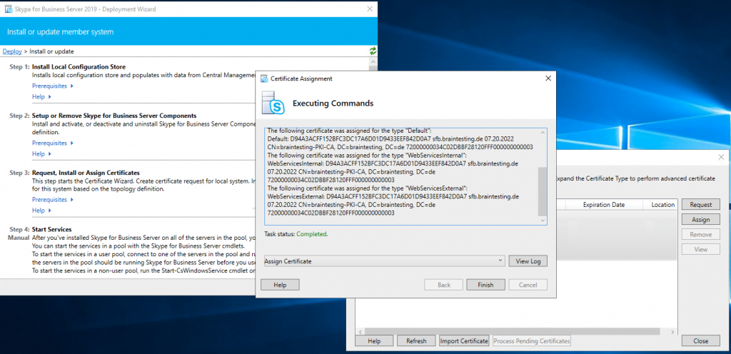 install skype for business server 2015 step by step
