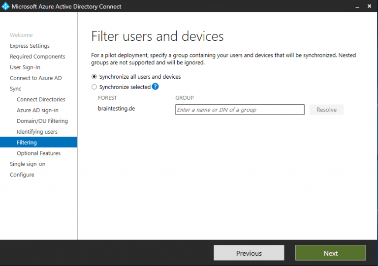 Move Azure AD Connect to another Server