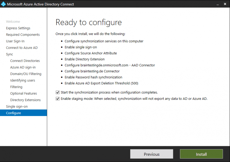Move Azure AD Connect to another Server