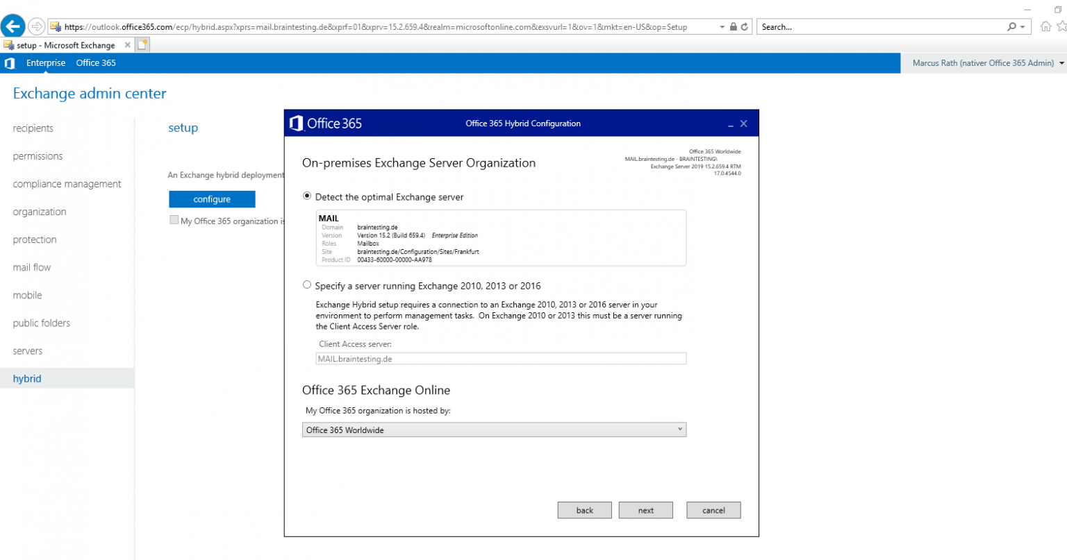 Migration from onPremise to Office 365 – Step by Step – Part 2 ...