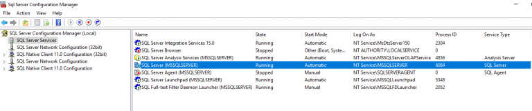 Configure Windows Service Accounts and Permissions exemplary on SQL ...