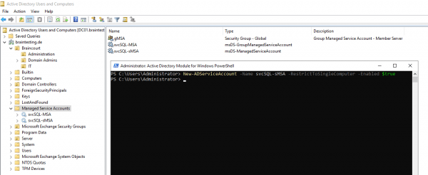 Set up Group Managed Service Accounts (gMSA) vs. Standalone Managed ...