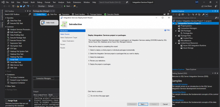 SQL Server Integration Services (SSIS) Basics – Script Task ...