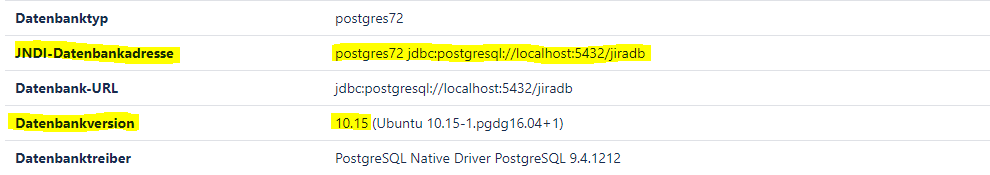 update postgresql example