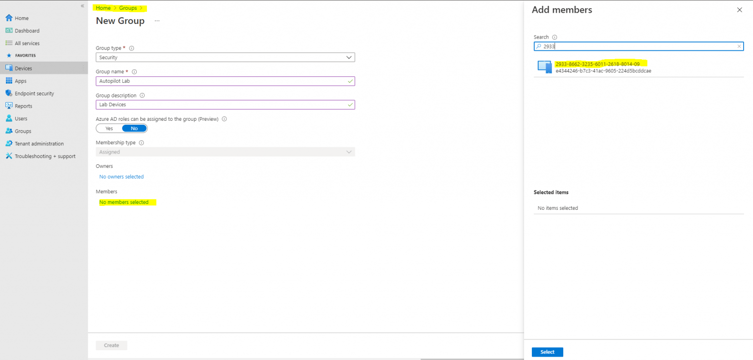 Set up Windows Autopilot Part 1