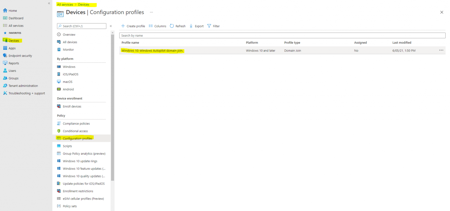 Set up Windows Autopilot Production Environment from external Part