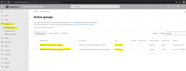 Microsoft 365 Groups vs. Microsoft Teams Team - .matrixpost.net