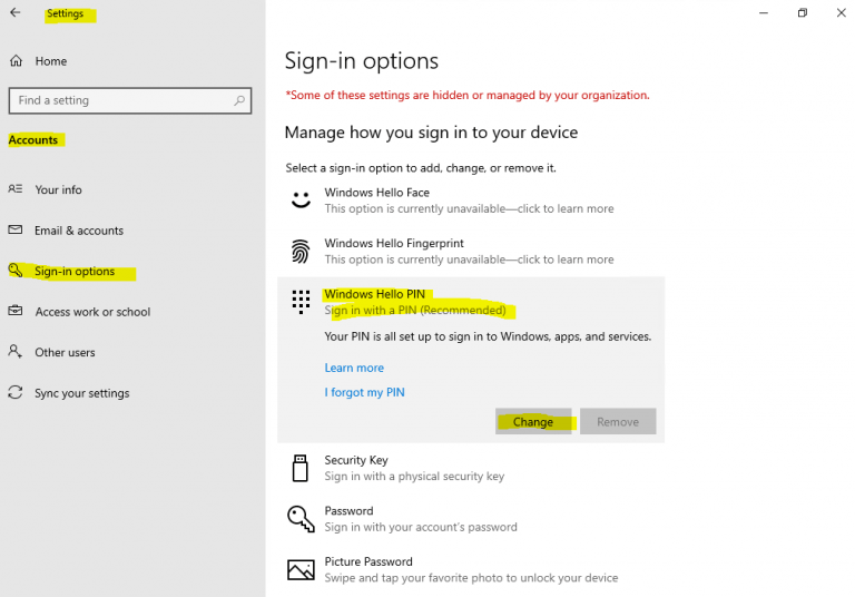 Set up Windows Hello for Business Hybrid Azure AD joined Devices