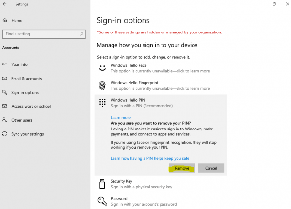 Set up Windows Hello for Business Hybrid Azure AD joined Devices ...