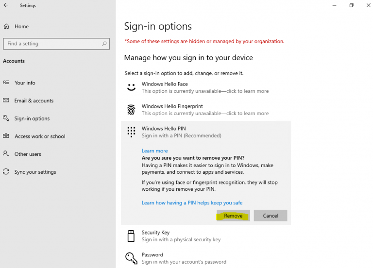 Set up Windows Hello for Business Hybrid Azure AD joined Devices