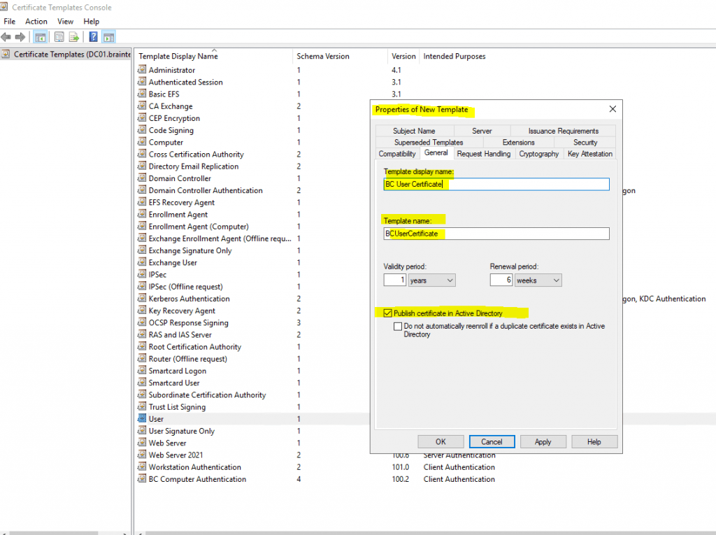 Configure certificate auto enrollment matrixpost net