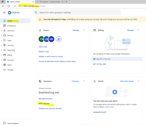 Set up Google Cloud Directory Sync