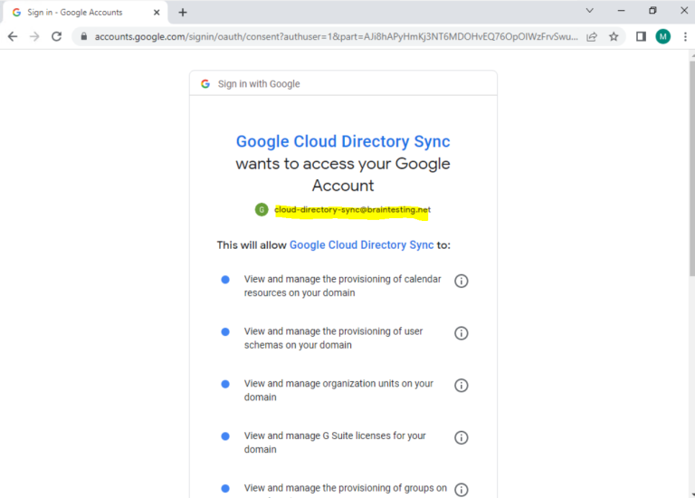 Set up Google Cloud Directory Sync - .matrixpost.net