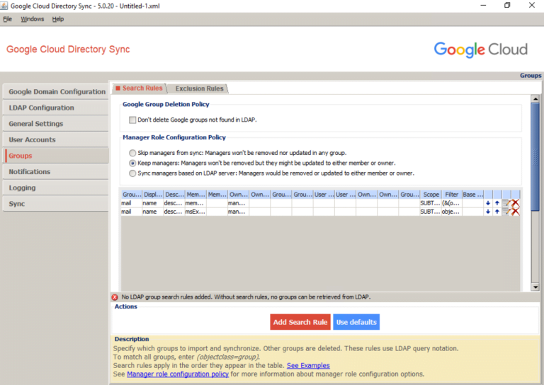 Set up Google Cloud Directory Sync