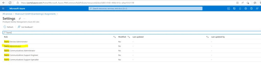 assignment type eligible or active