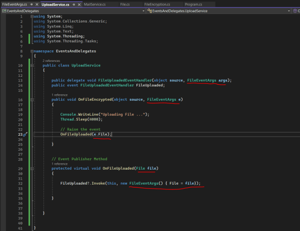 C# Events and Delegates - .matrixpost.net