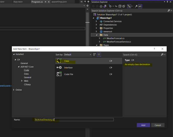 Blazor Server – Basics Part 6 – Query the on-premise Active Directory ...