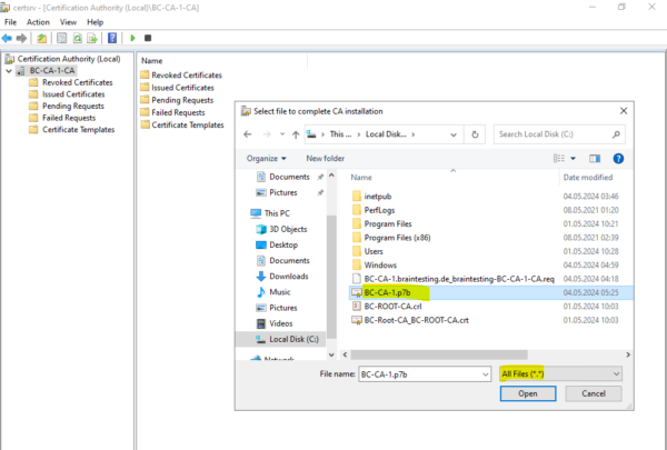 Set up a 2-tier PKI in Active Directory Certificate Services (AD CS ...