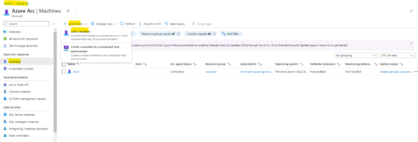 How to onboard on-premise Server to Azure Arc - .matrixpost.net