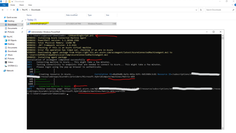 How to onboard on-premise Server to Azure Arc - .matrixpost.net