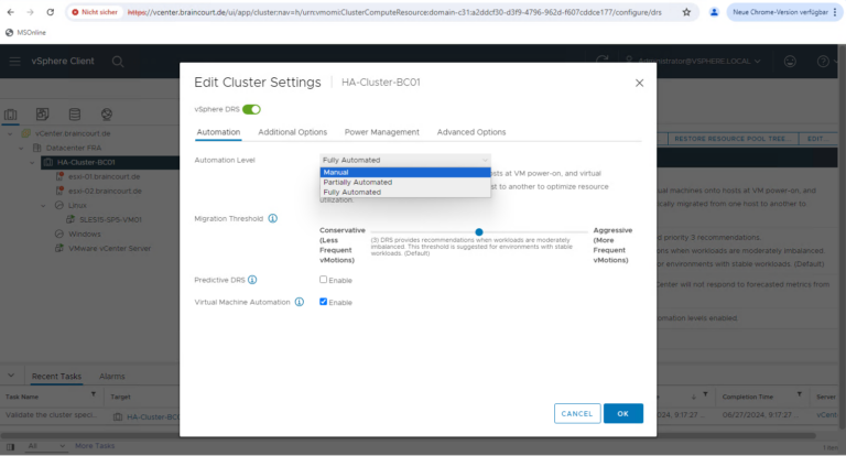 Upgrade the VMware vSphere Environment from Version 7 to 8 – Part 1 ...