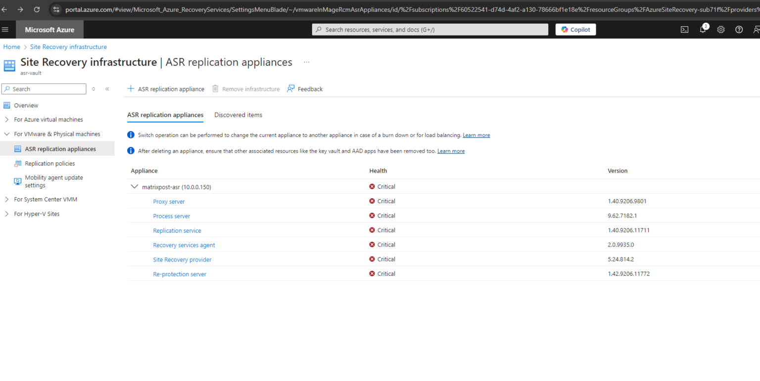 Set up Azure Site Recovery for On-Premise VMware Virtual Machines ...
