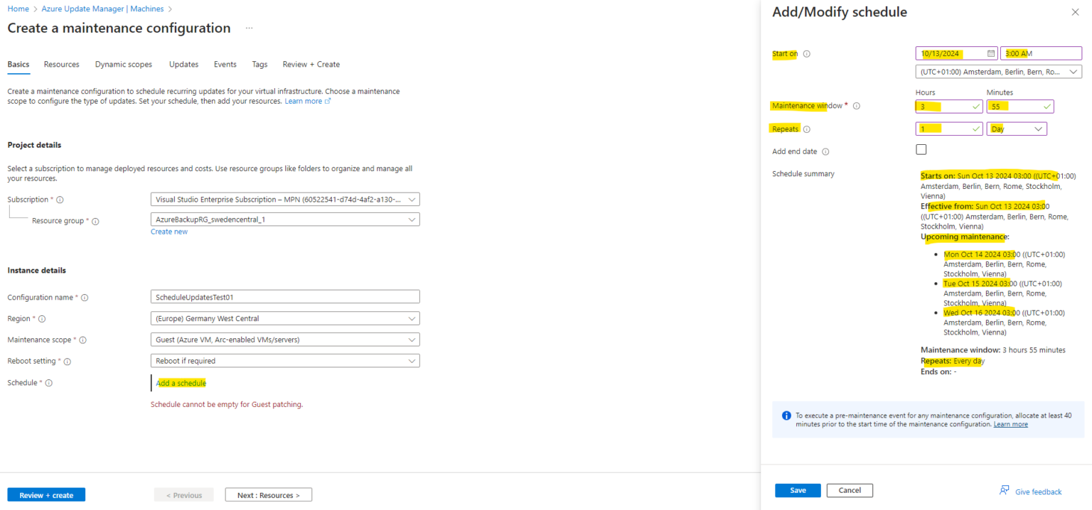 Azure Update Manager Maintenance Configuration Mastering Azure Update Manager – Part 1 - .matrixpost.net