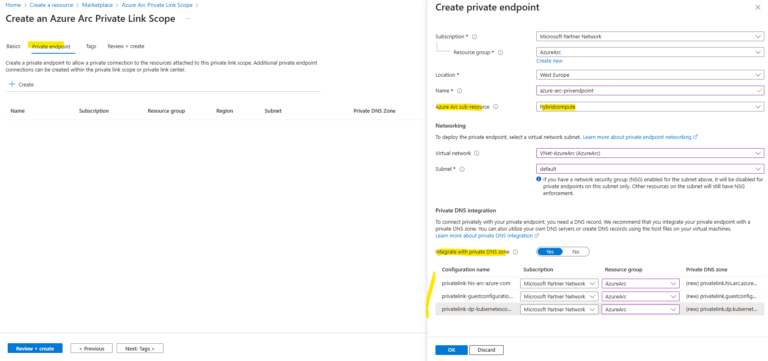 How to onboard on-premise Server to Azure Arc by using a Site-to-Site ...