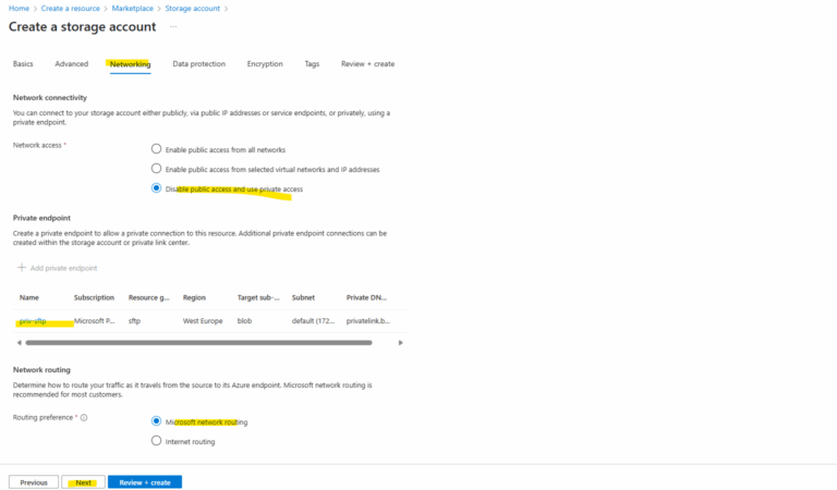 Set up an Azure Storage Account and Blob Storage for SFTP Access by ...