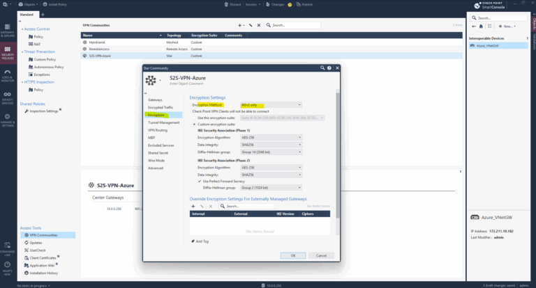 Step-by-Step Guide: Setting up a route-based S2S IPSec VPN Tunnel ...