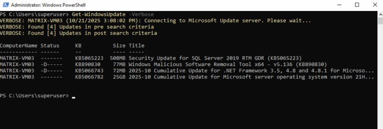 Mastering Windows Updates & Microsoft Updates – Part 1 - .matrixpost.net