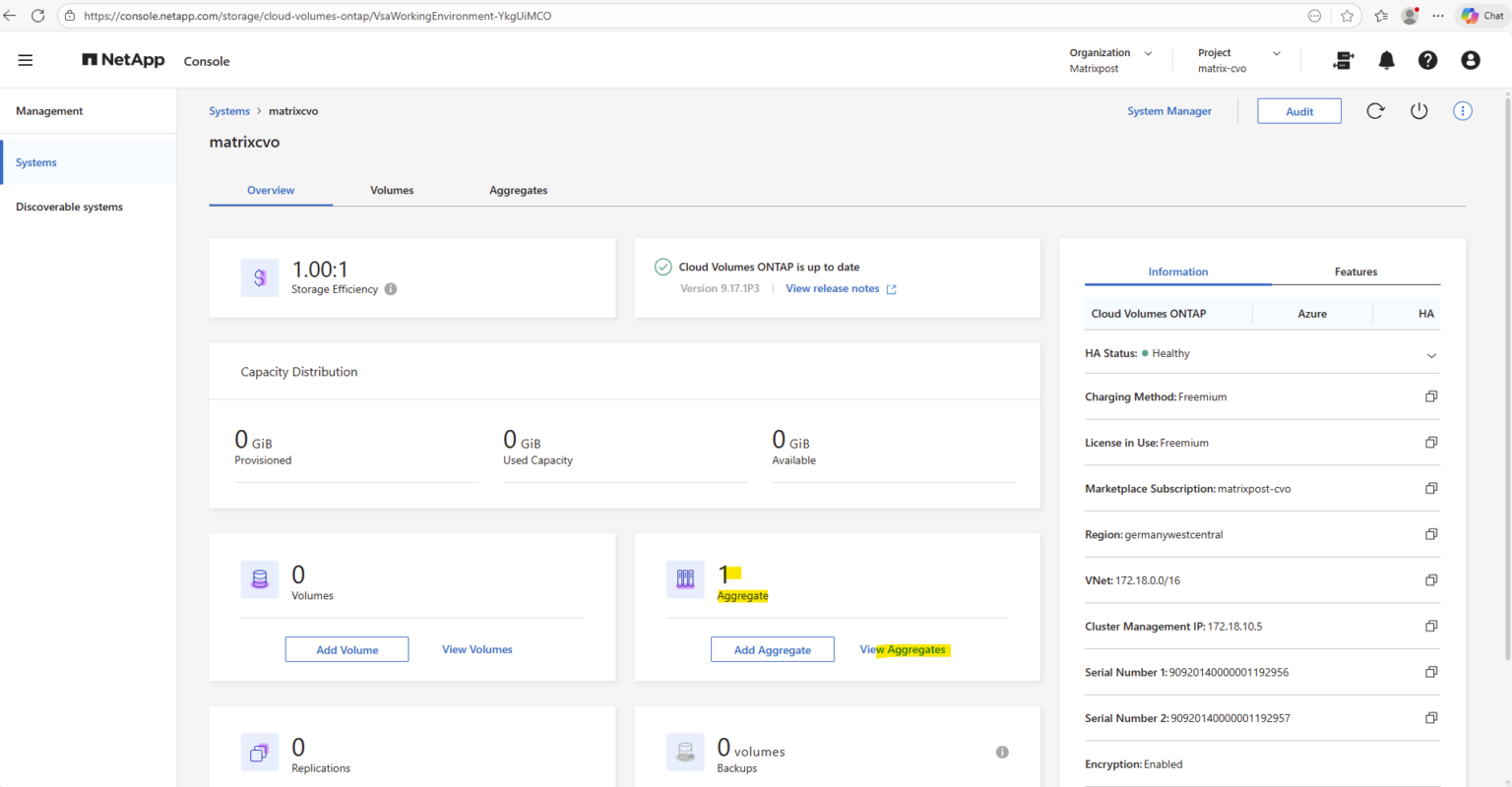 Deploying NetApp Cloud Volumes ONTAP (CVO) in Azure using NetApp ...